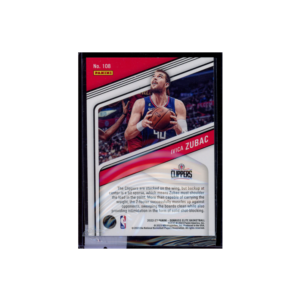 Ivica Zubac 2022-23 Panini Donruss Elite Basketball Gold /10