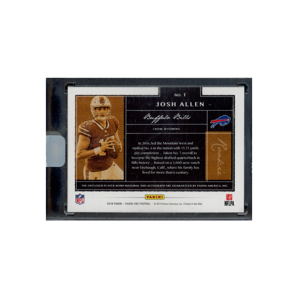 Josh Allen 2018 Panini One and One Football RPA /199