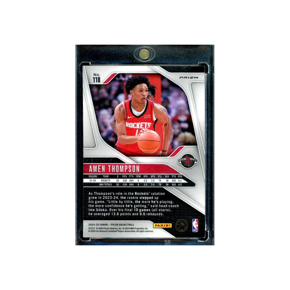 Amen Thompson 2024-25 Panini Prizm Basketball Tiger Prizm