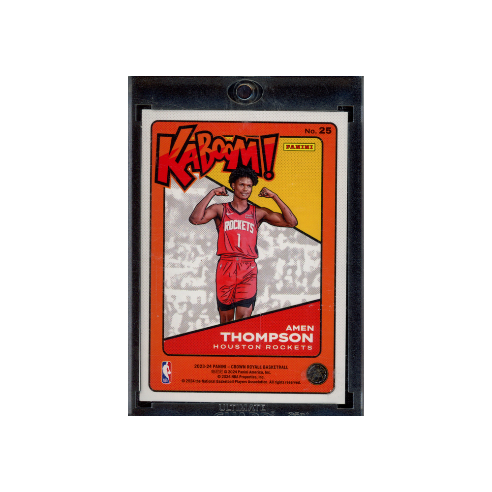 Amen Thompson 2023-24 Panini Crown Royale Basketball Rookie Kaboom