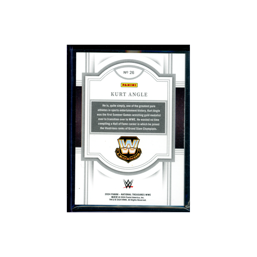 Kurt Angle 2024 Panini National Treasures Basketball Gold /10