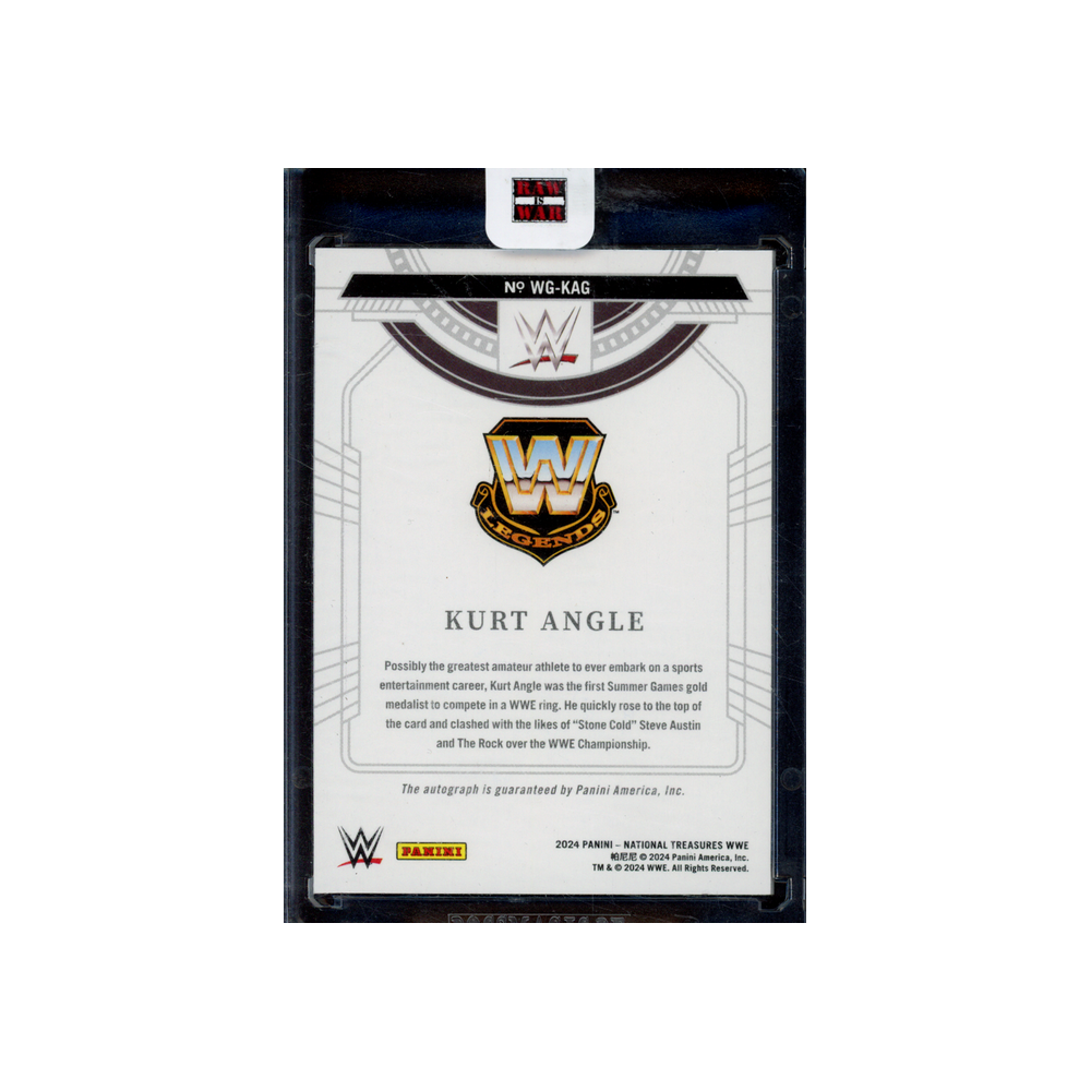 Kurt Angle 2024 Panini National Treasures WWE Greatest Signatures Auto /99