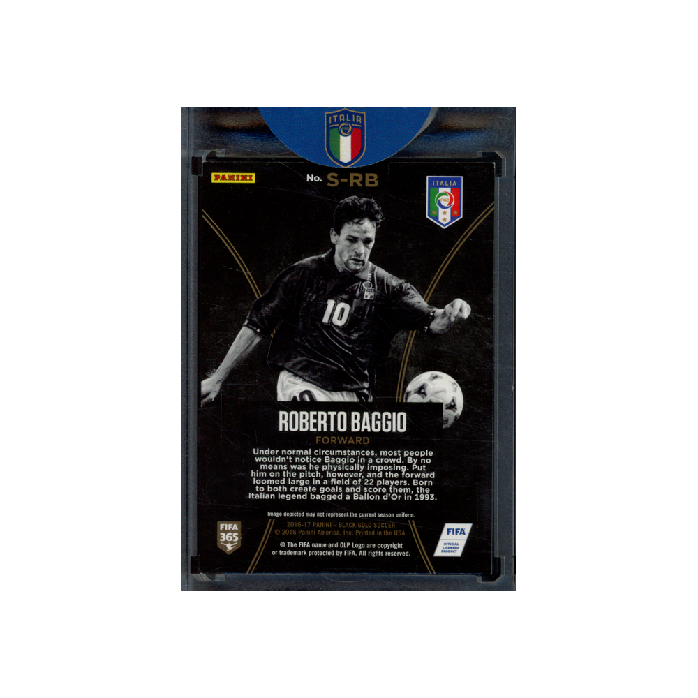 Roberto Baggio 2016-17 Panini Black Gold Soccer Stars