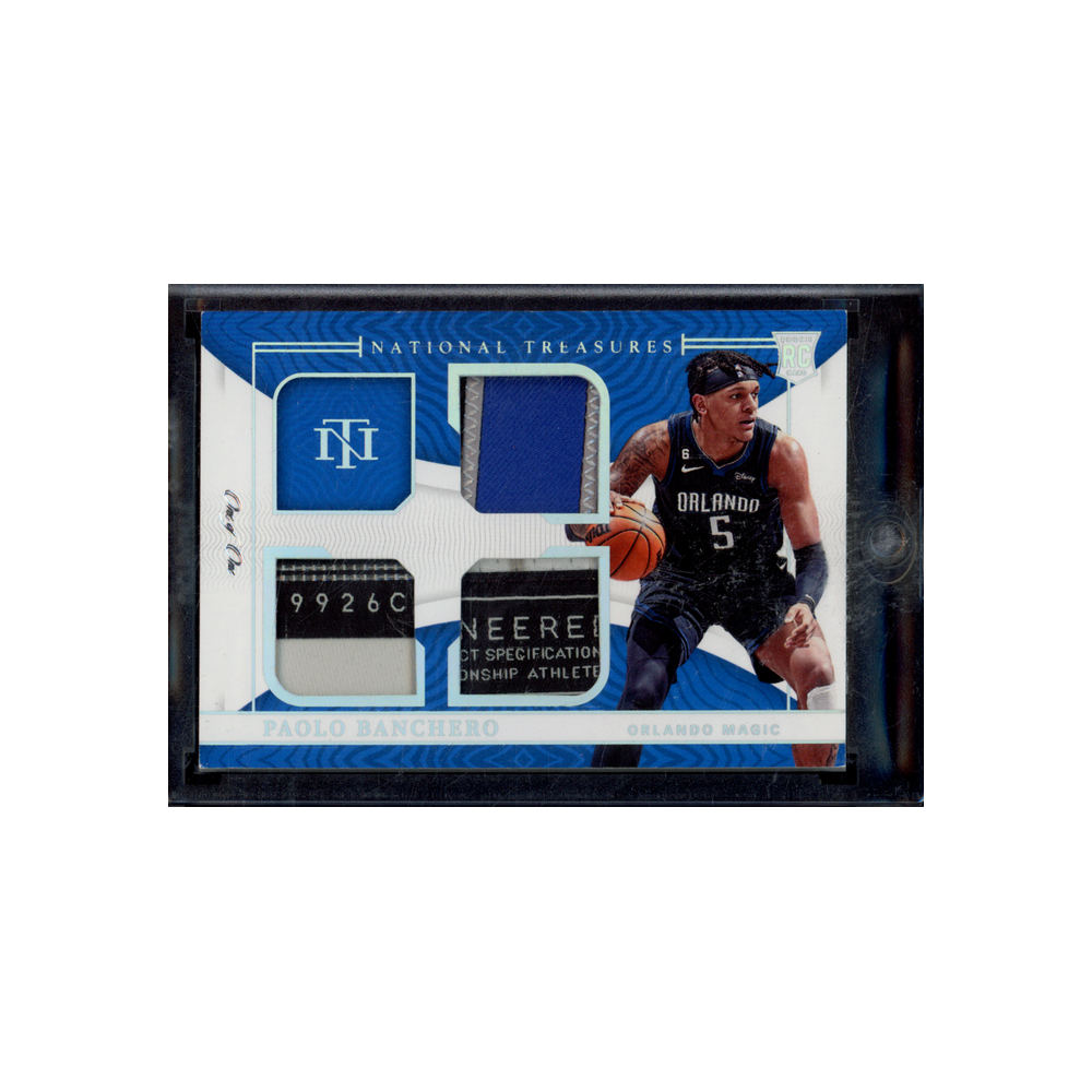 Paolo Banchero 2022-23 Panini National Treasures Basketball Rookie Patch 1/1