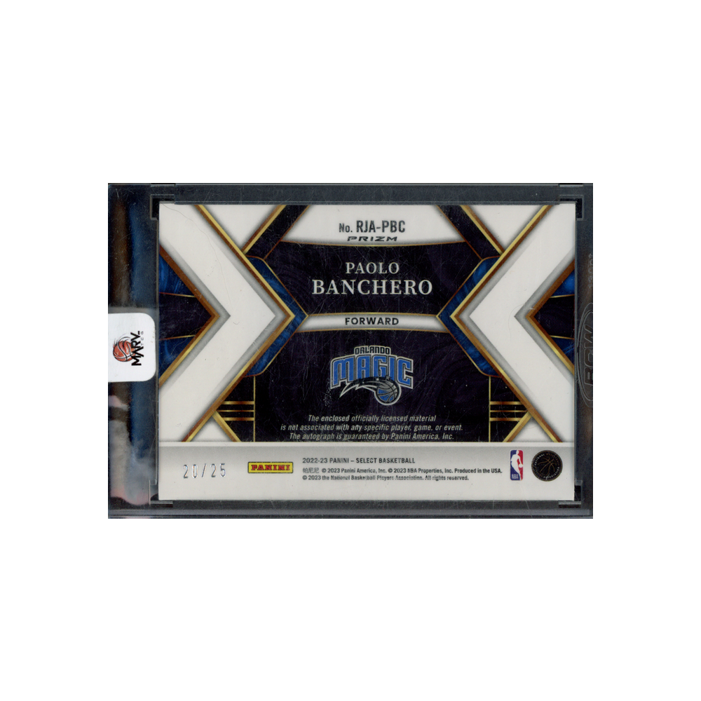 Paolo Banchero 2022-23 Panini Select Basketball RPA Green Wave /25