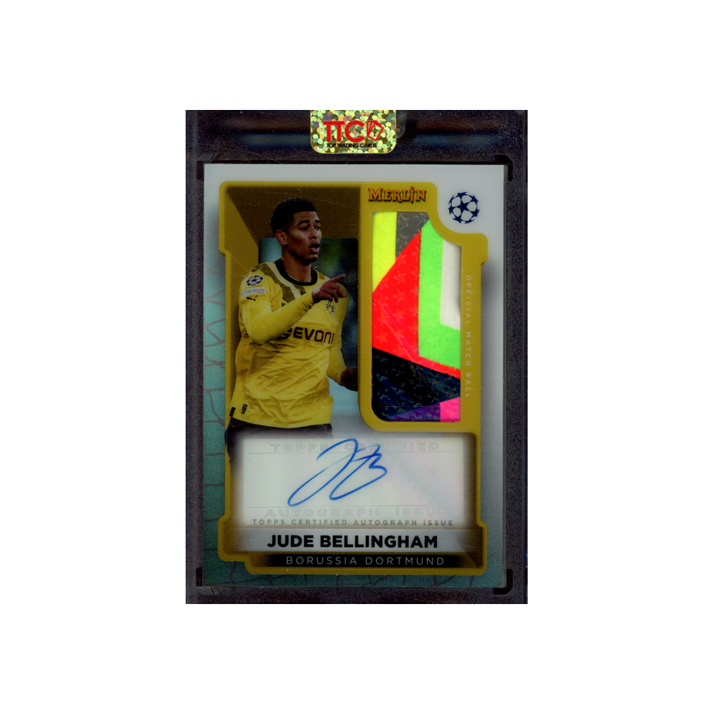 Jude Bellingham 2023 Topps Merlin Match Ball Signature Patch Auto
