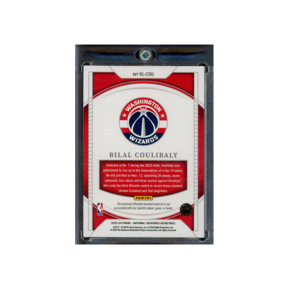Bilal Coulibaly 2023-24 Panini National Treasures Basketball Rookie Logoman /5