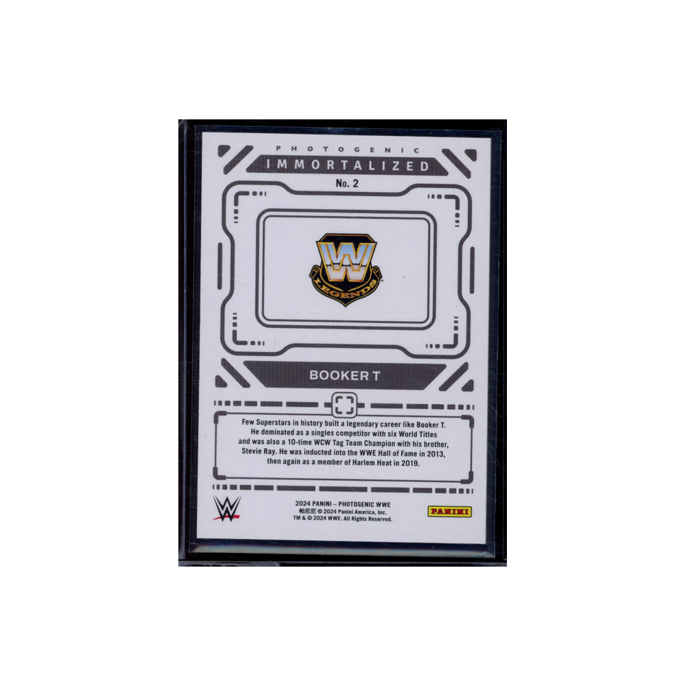 Booker T 2024 Panini Photogenic WWE Immortalized Fireworks /5