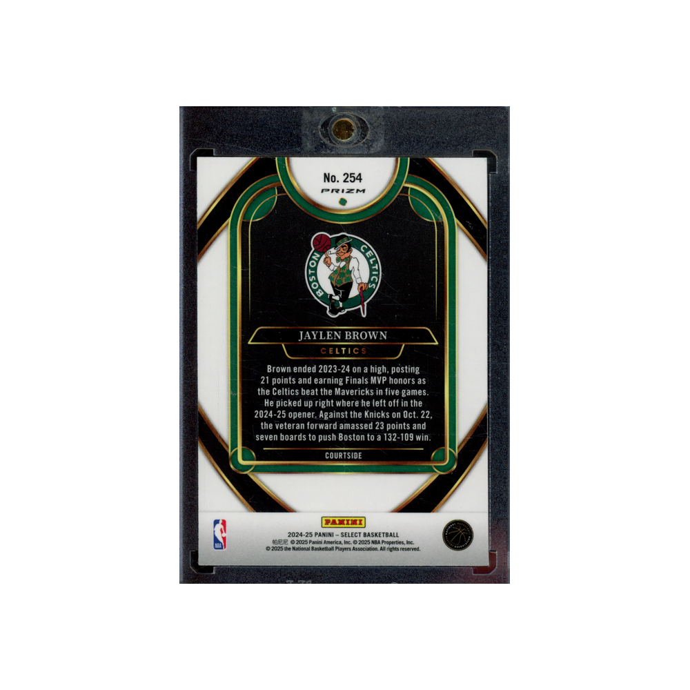 Jaylen Brown 2024-25 Panini Select Basketball Zebra Courtside