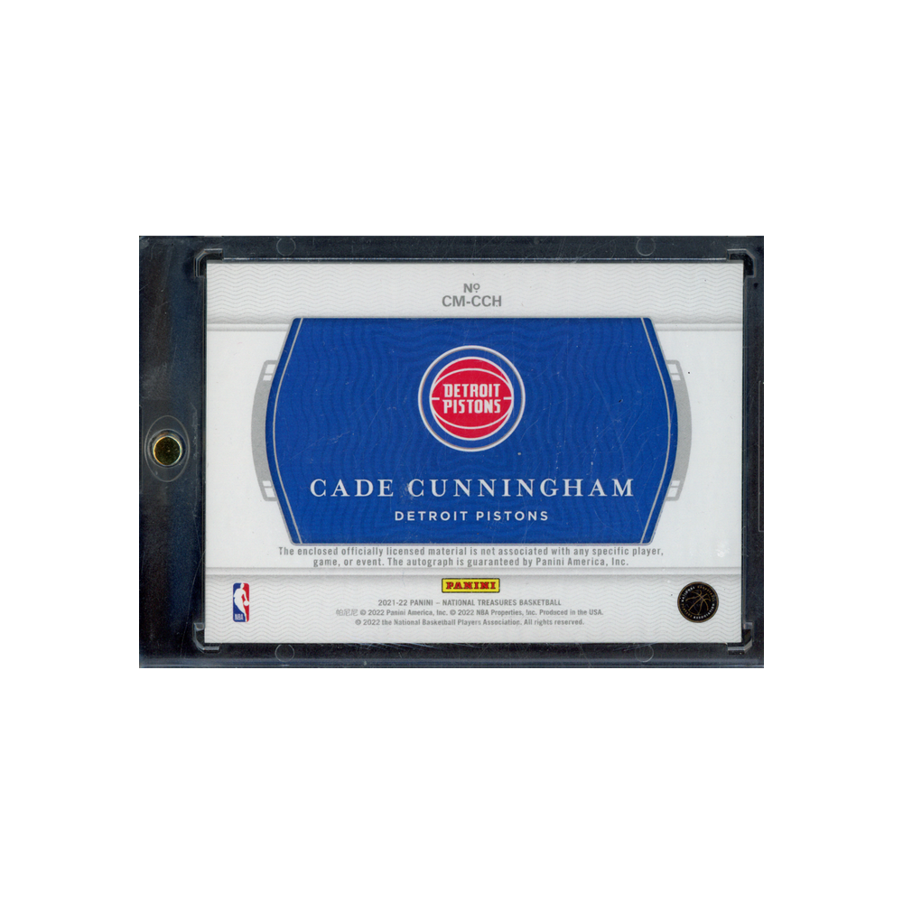 Cade Cunningham 2021-22 Panini National Treasures Basketball Colossal RPA /99
