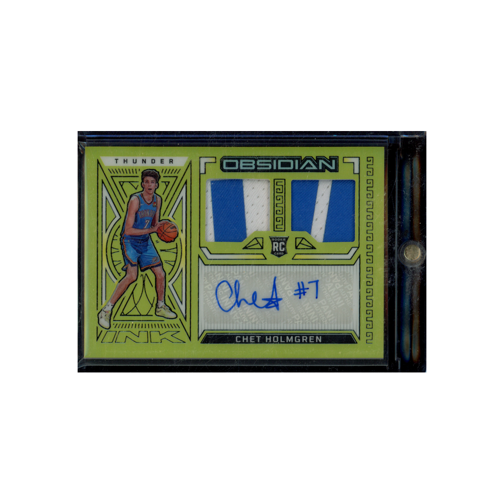 Chet Holmgren 2022-23 Panini Obsidian Basketball RPA Yellow /10