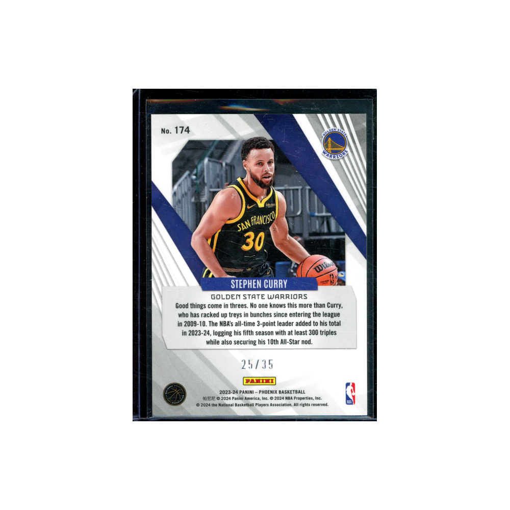 Stephen Curry 2023-24 Panini Phoenix Basketball Purple /35