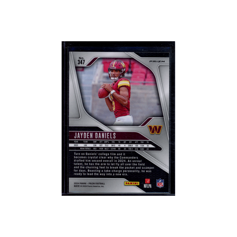 Jayden Daniels 2024 Panini Prizm Football Pink Prizm Rookie