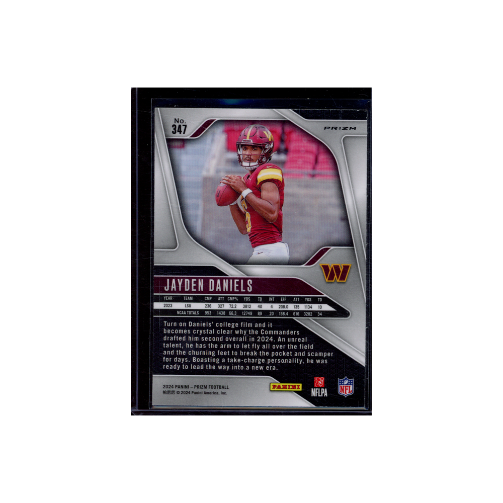 Jayden Daniels 2024 Panini Prizm Football Disco Prizm Rookie