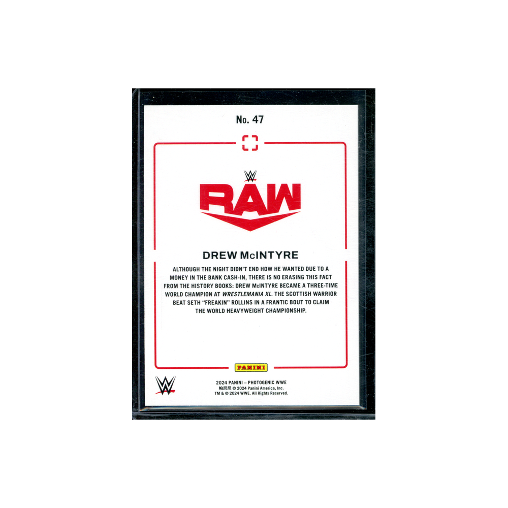 Drew McIntyre 2024 Panini Photogenic WWE Silver /99