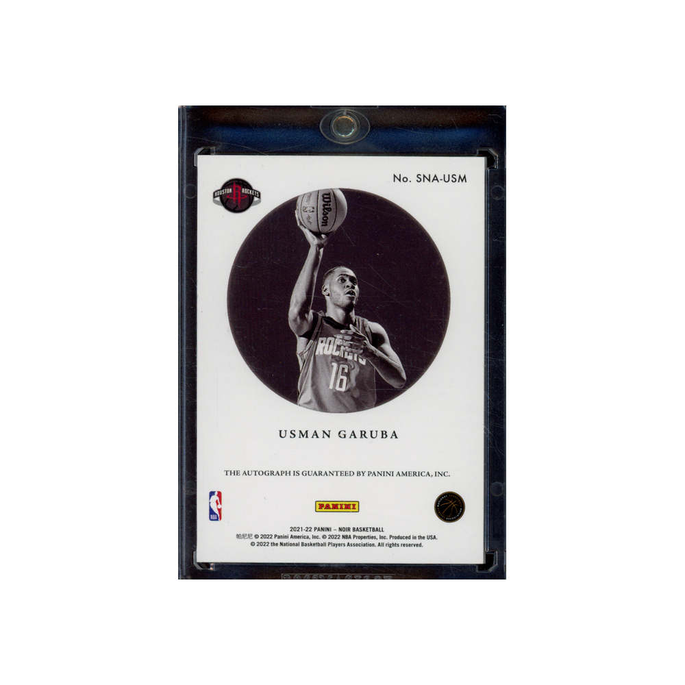 Usman Garuba 2021-22 Panini Noir Basketball Snapshot Signatures Rookie Auto 99