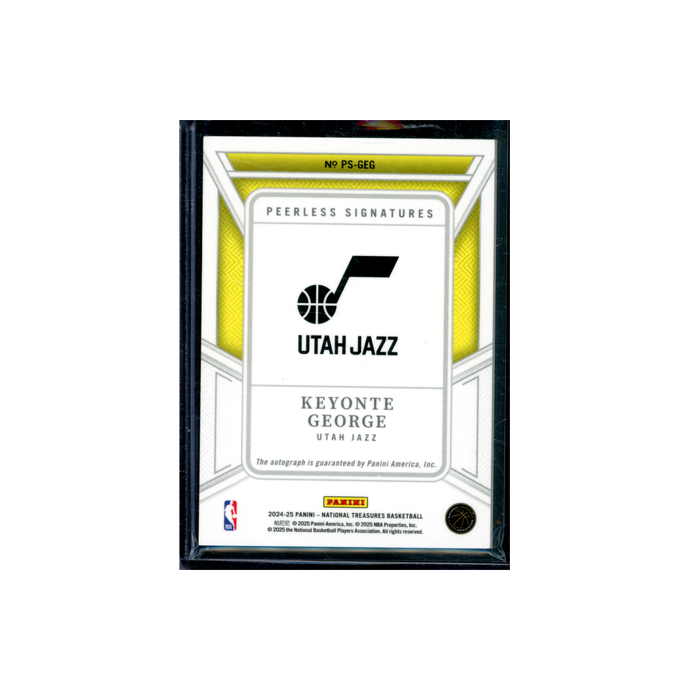 Keyonte George 2024-25 Panini National Treasures Basketball Peerless Signatures Auto /75