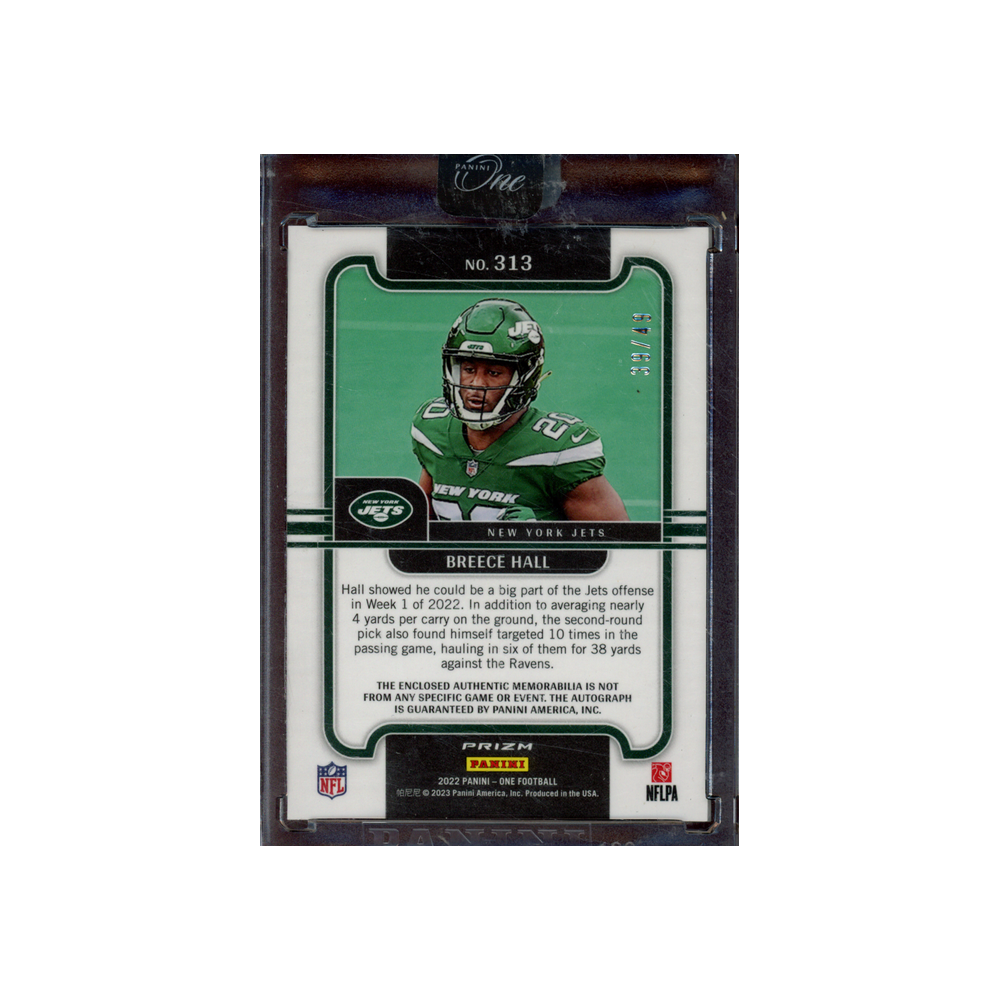 Breece Hall 2022 Panini One Football Precision RPA /49