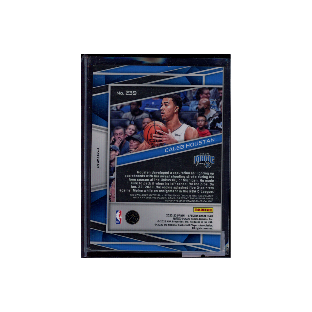 Caleb Houstan 2022-23 Panini Spectra Basketball Rookie Patch Auto /3