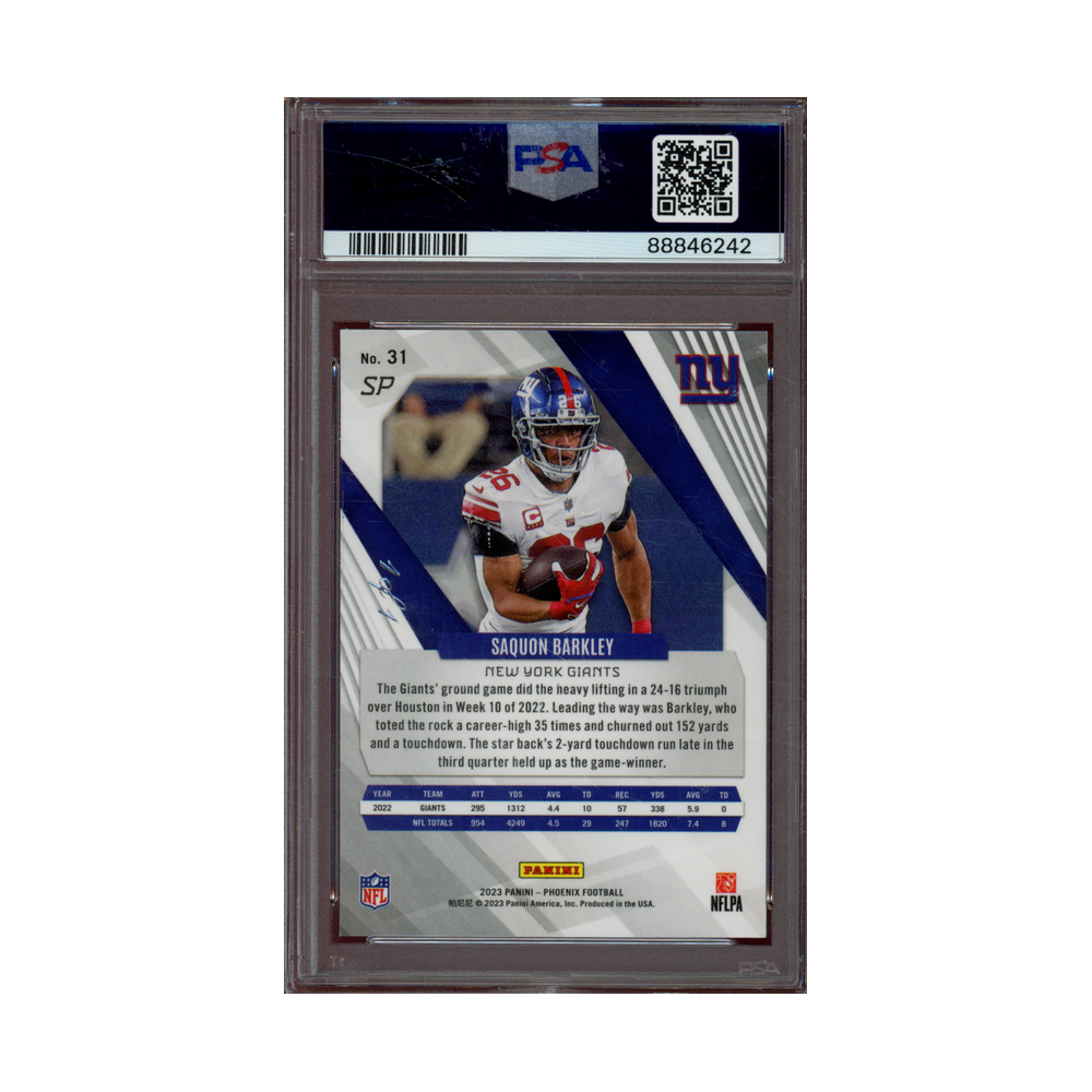 Saquon Barkley 2023 Panini Phoenix Football Gold 1/1