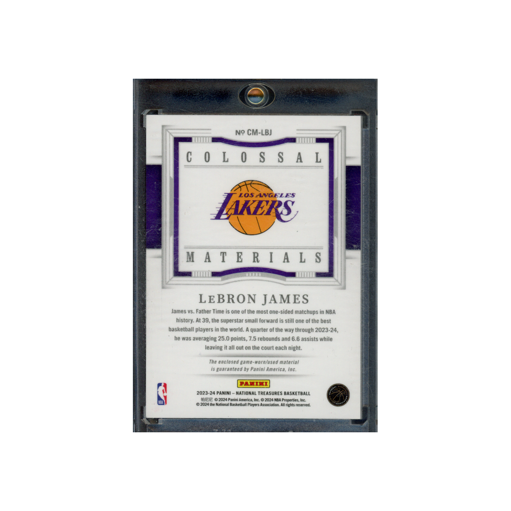 LeBron James 2023-24 Panini National Treasures Basketball Colossal Patch Red /24