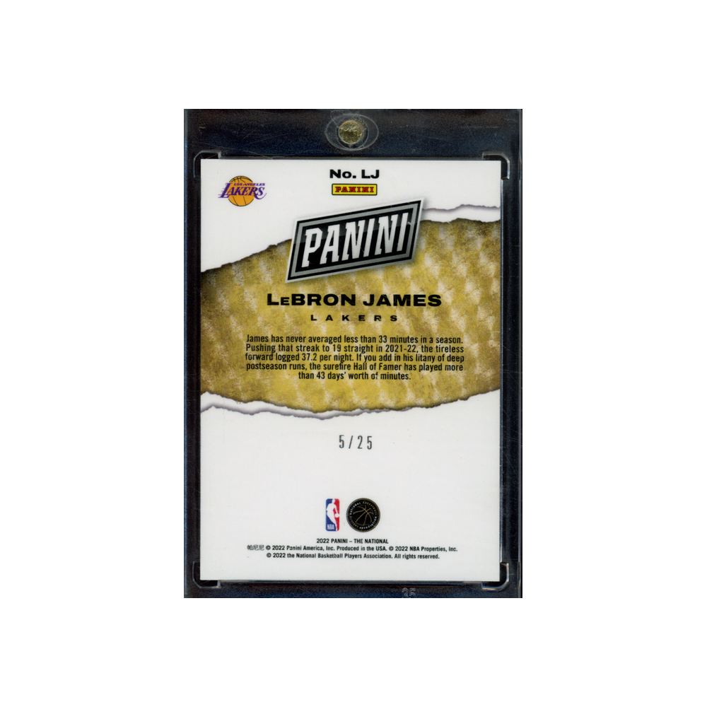 LeBron James 2022 Panini The National Silver Waves /25