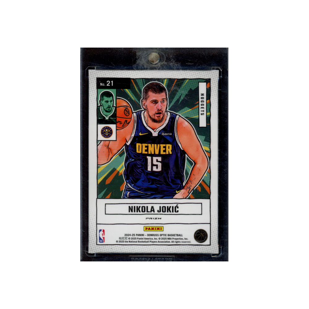Nikola Jokic 2024-25 Panini Donruss Optic Basketball Net Marvels Green /5