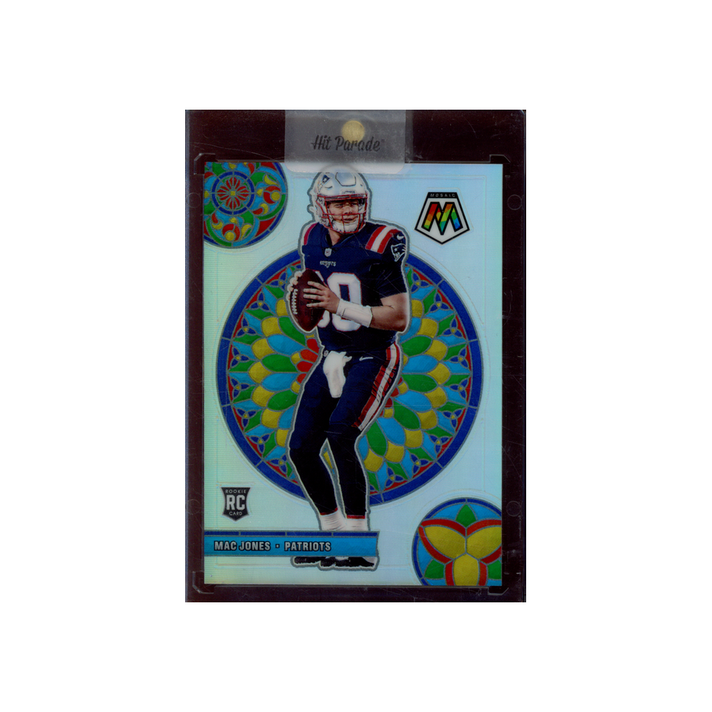 Mac Jones 2021 Panini Mosaic Football Stained Glass Rookie