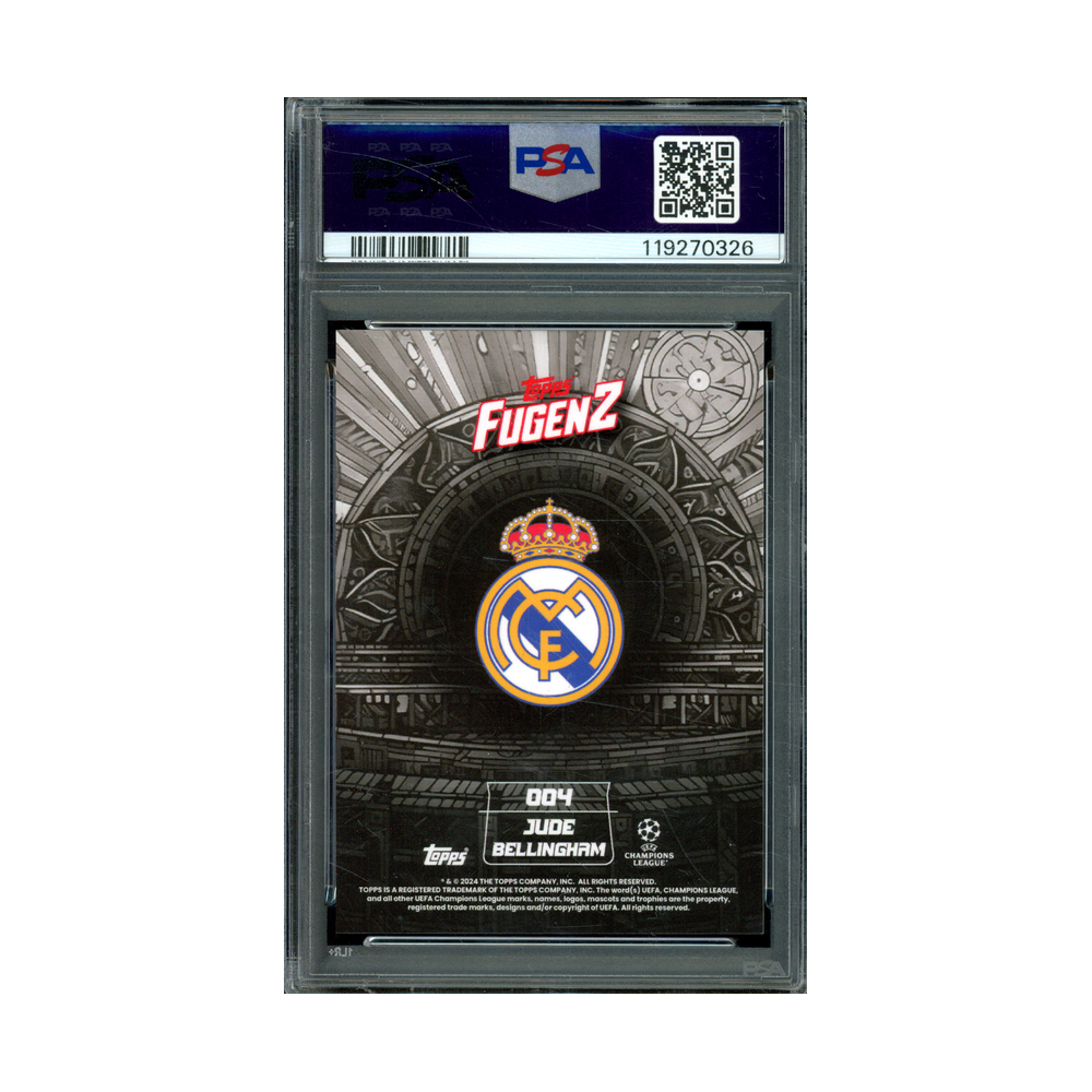 Jude Bellingham 2023-24 Topps Fugenz UCC Auto Gold 1/1 PSA 7/10