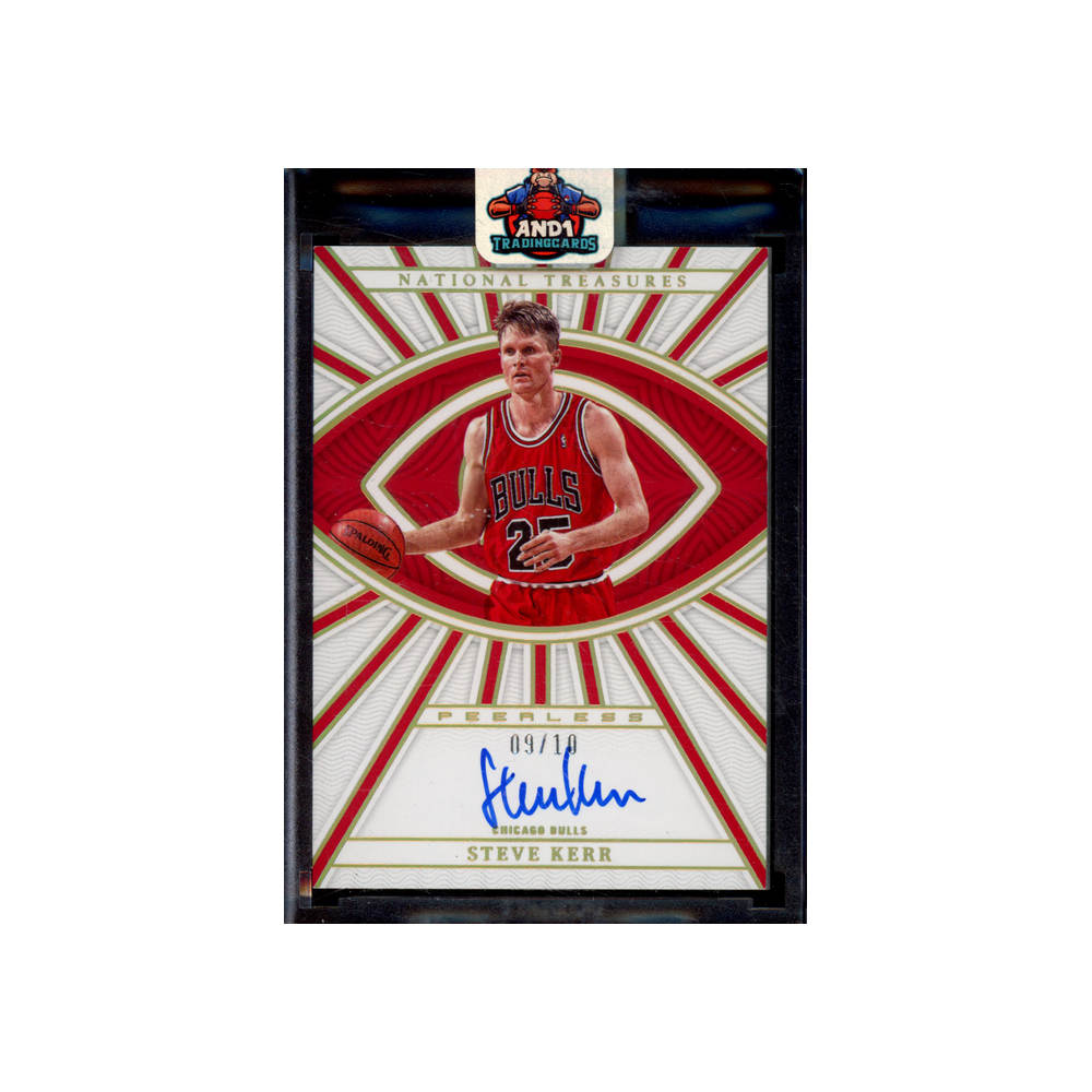 Steve Kerr 2022-23 Panini National Treasures Basketball Peerless Auto Gold /10