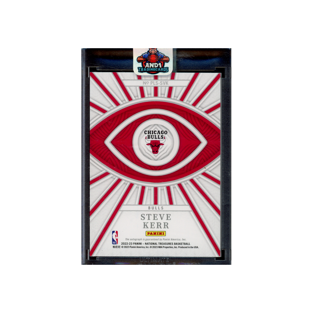 Steve Kerr 2022-23 Panini National Treasures Basketball Peerless Auto Gold /10