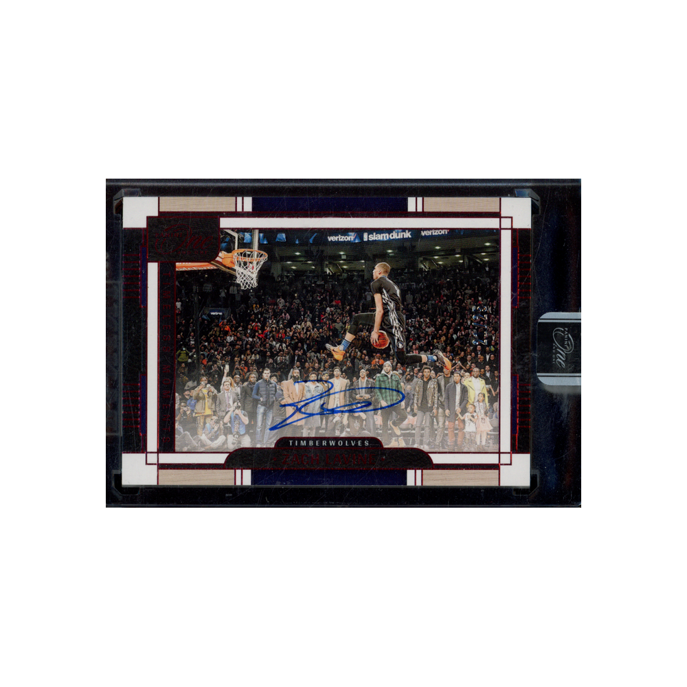 Zach LaVine 2023-24 Panini One and One Basketball Timeless Moments Auto Red /25