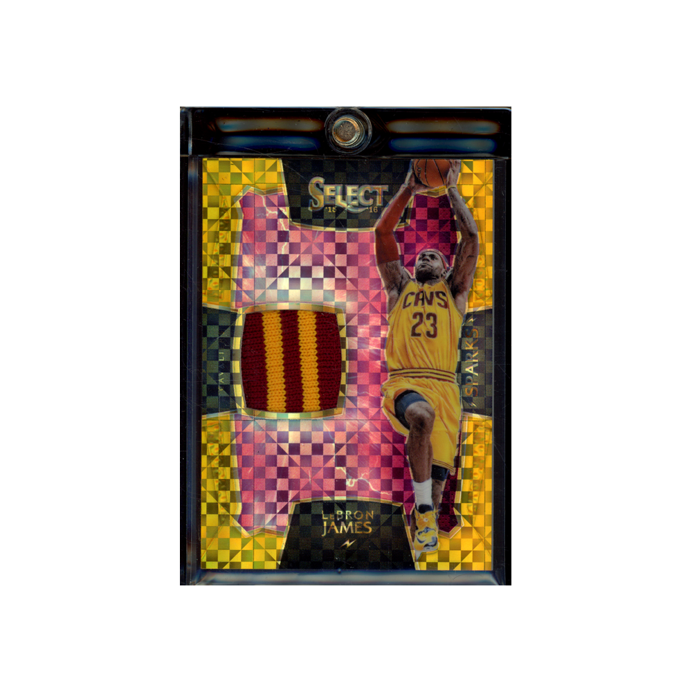 LeBron James 2015-16 Panini Select Basketball Patch Gold /10