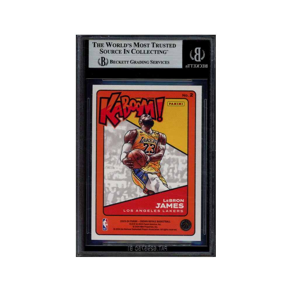 LeBron James 2023-24 Panini Crown Royale Basketball Kaboom BGS 6.5