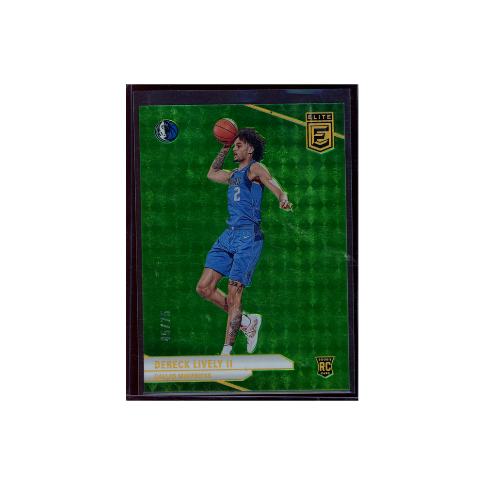 Dereck Lively II 2023-24 Panini Donruss Elite Rookie Green /75