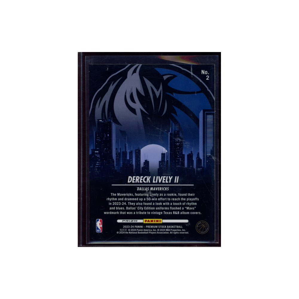 Dereck Lively II 2023-24 Panini Premium Stock Basketball City Edition Disco