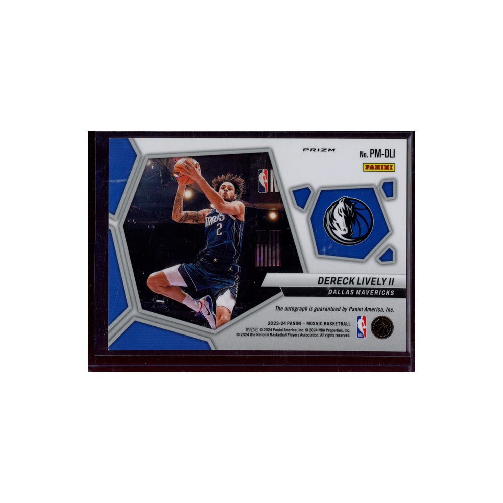 Dereck Lively II 2023-24 Panini Mosaic Basketball Rookie Pictographs