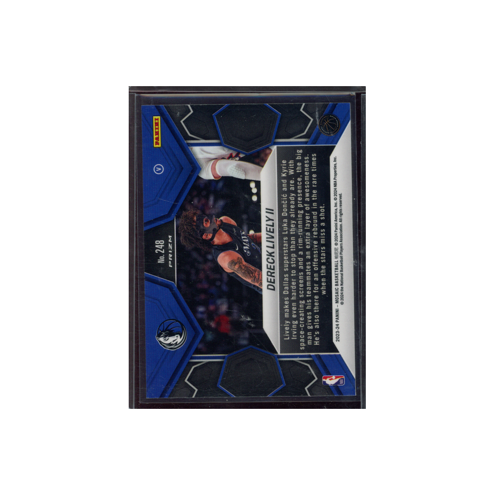 Dereck Lively II 2023-24 Panini Mosaic Basketball Rookie Fast Break Variation