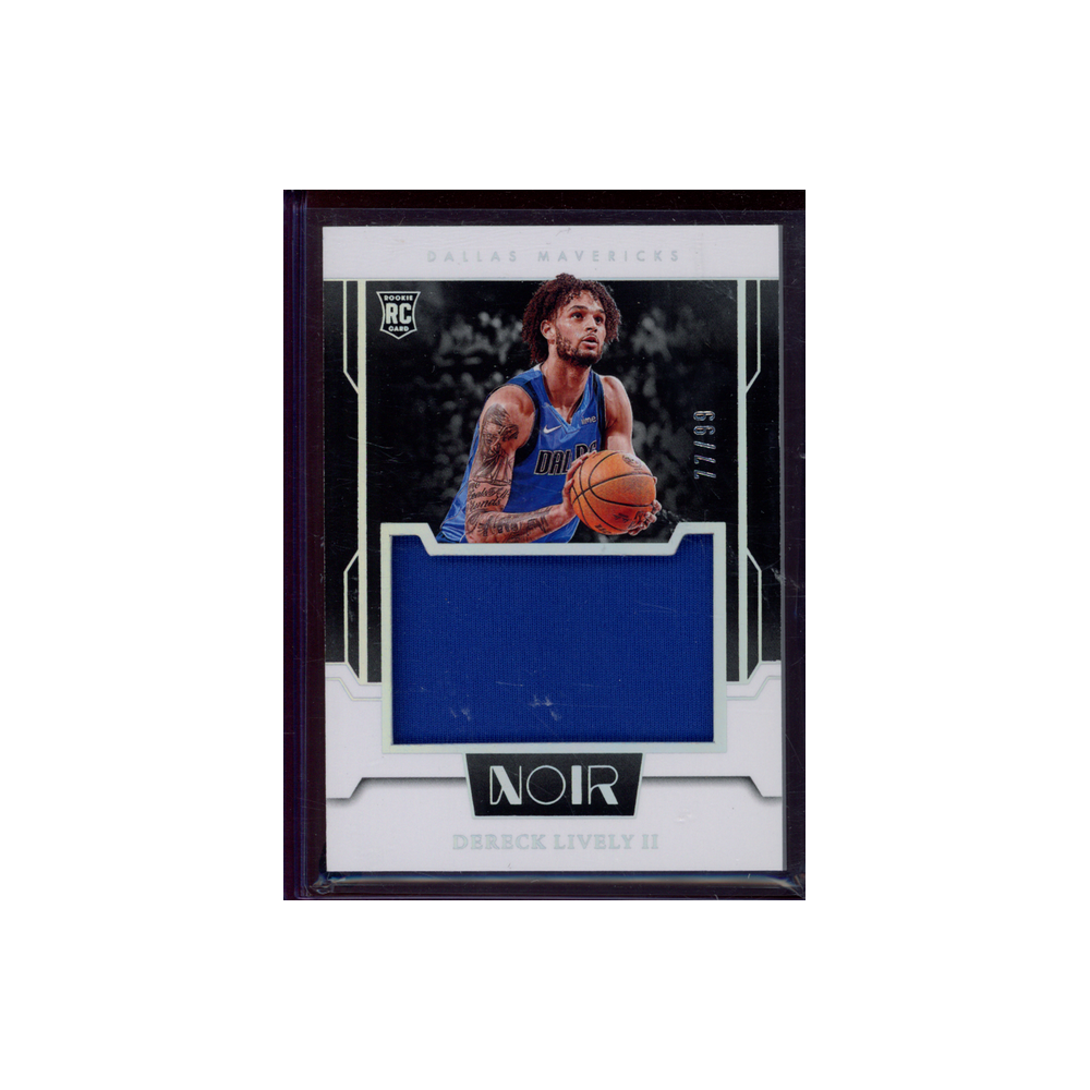 Dereck Lively II 2023-24 Panini Noir Basketball Rookie Jersey /99