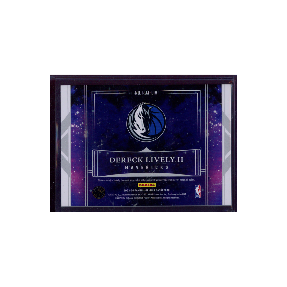 Dereck Lively II 2023-24 Panini Origins Basketball Rookie Jumbo Jersey /49