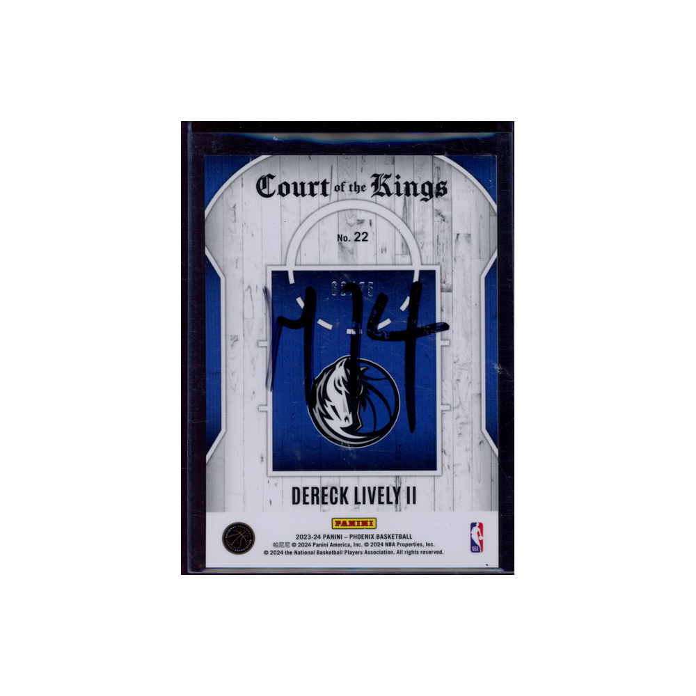 Dereck Lively 2023-24 Panini Phoenix Basketball Court of the Kings /75
