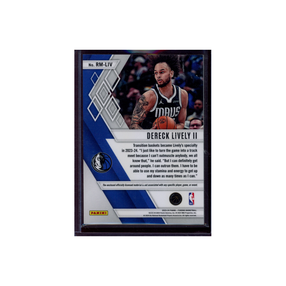 Dereck Lively II 2023-24 Panini Phoenix Basketball Rookie Relic