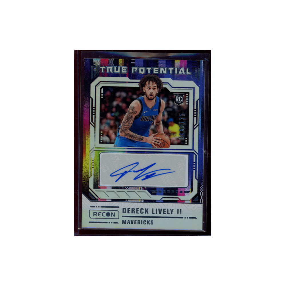 Dereck Lively II 2023-24 Panini Recon Basketball True Potential Rookie Auto /125