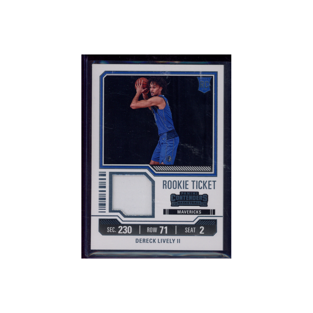 Dereck Lively 2023-24 Panini Contenders Basketball Rookie Ticket Relic