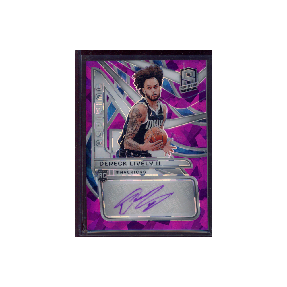 Dereck Lively II 2023-24 Panini Spectra Basketball Rookie Aspiring Auto /35