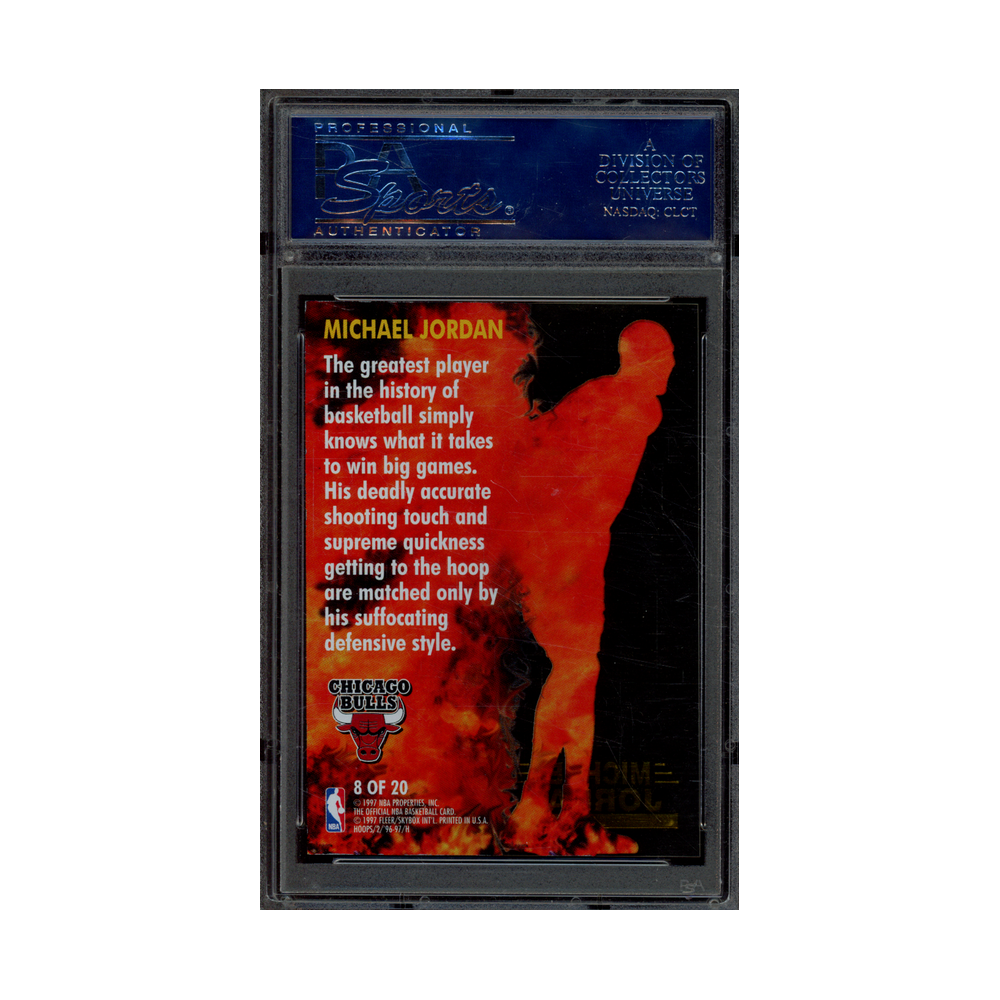 Michael Jordan 1996 Hoops Hot List PSA 10