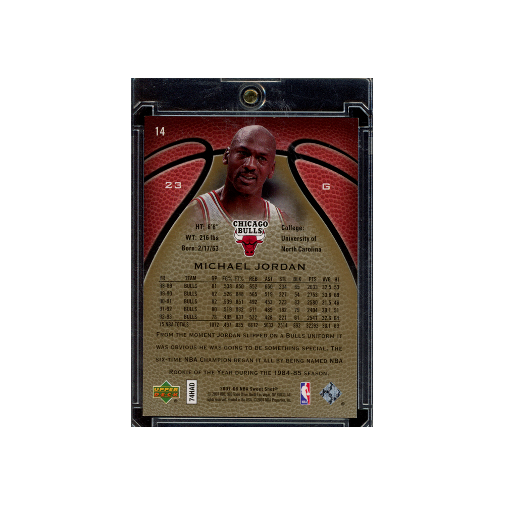 Michael Jordan 2007-08 Upper Deck Sweet Shot /350