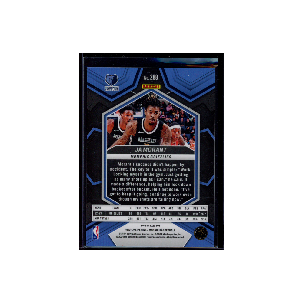 Ja Morant 2023-24 Panini Mosaic Basketball City Edition