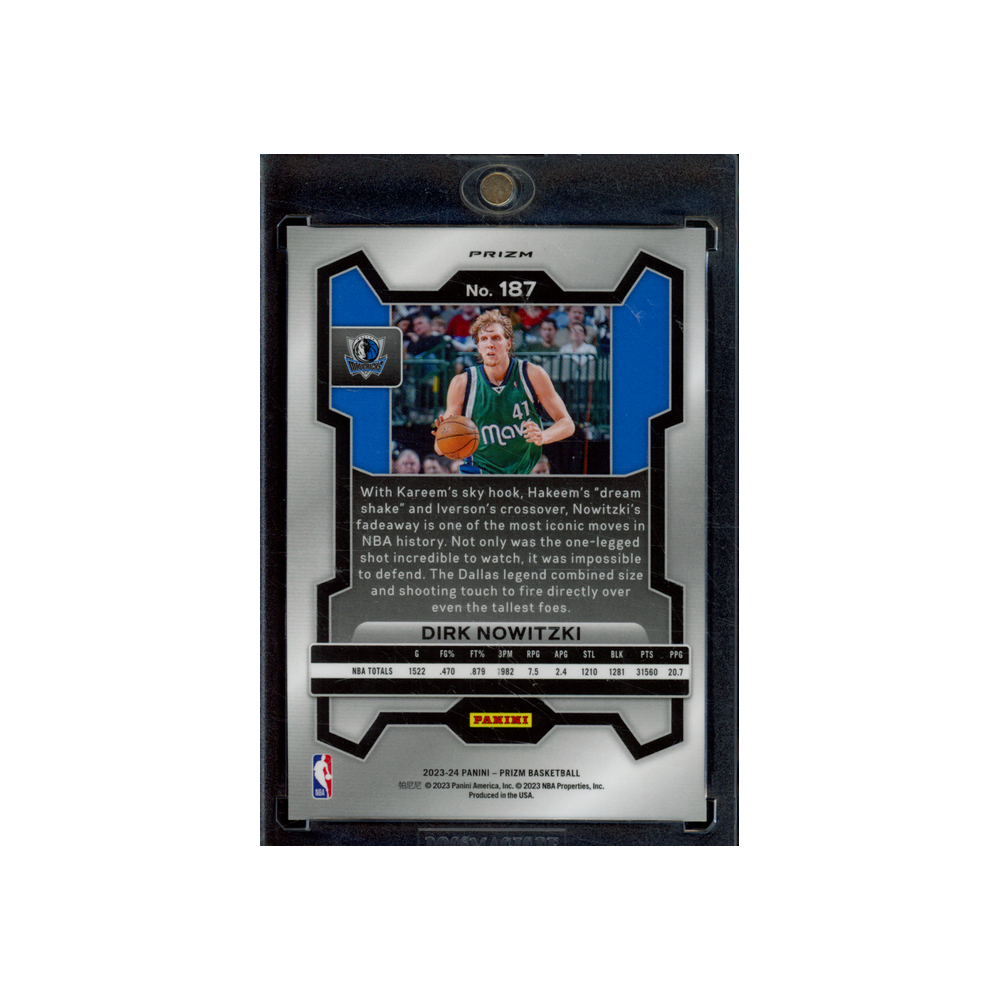 Dirk Nowitzki 2023-24 Panini Prizm Basketball Snakeskin Prizm