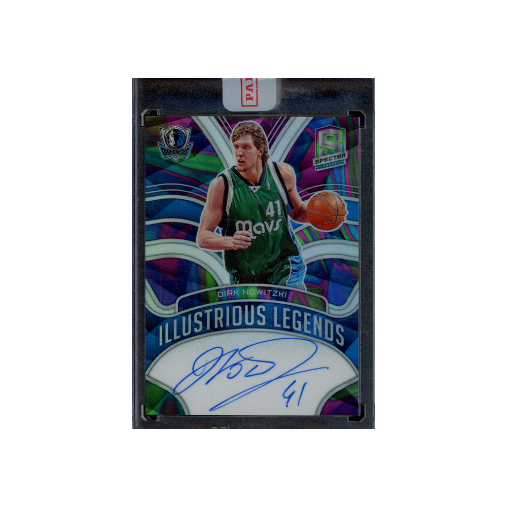 Dirk Nowitzki 2021-22 Panini Spectra Basketball Illustrious Legends Auto Marble /5